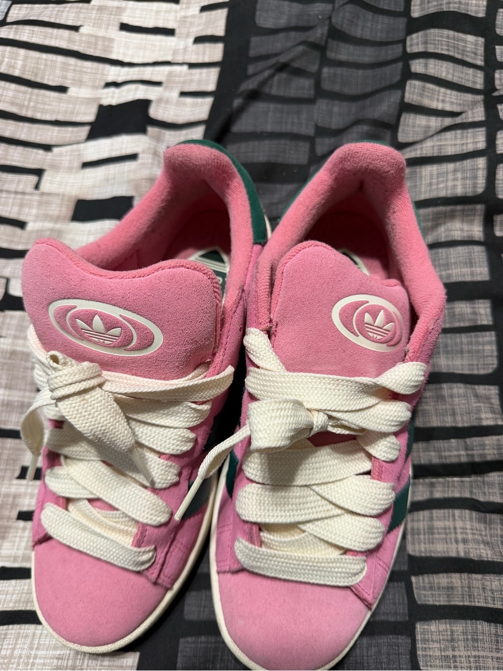 adidas Pink Suede Women's Athletic Sneakers with Cream Laces